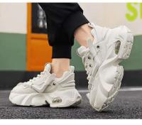 Zapatillas deportivas informales con suela gruesa, versátiles, populares, resistentes al desgaste, antideslizantes y con aumento de altura interior - details 6