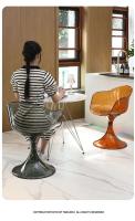Silla de Comedor de Acrílico Transparente Espalda de Sala de Estar Taburete de Maquillaje para Dormitorio Candelabros y Velas - details 5