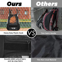 Youth Baseball Bag,Softball Bag with Shoes Compartment,Baseball Backpack with Fence Hook for TBall Bat & Equipment - details 6