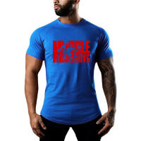 Camiseta holgada de algodón para hombre, camiseta de manga corta para gimnasio, entrenamiento de Fitness, baloncesto, Verano - details 3