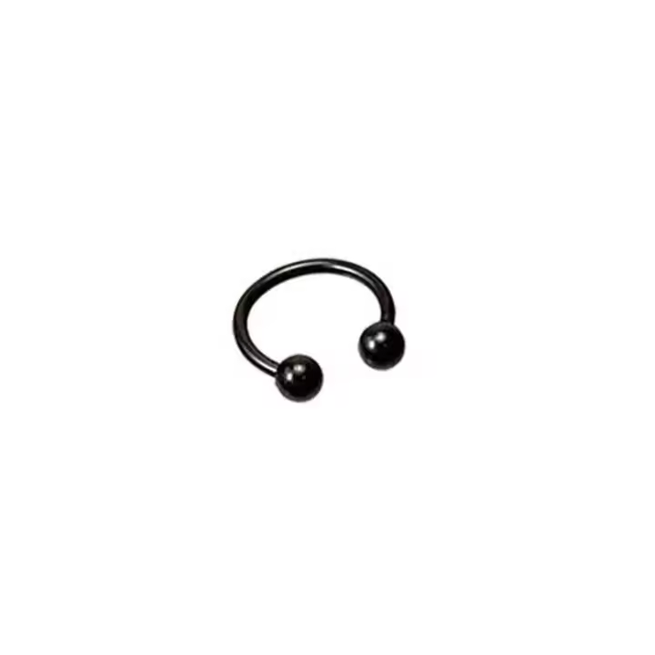 Piercing Circular de acero inoxidable para el cuerpo, anillo quirúrgico de 2 piezas x 4 colores, para la nariz, labio, BCR, Tragus - 1