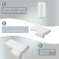 Almohada de Espuma Viscoelástica Transpirable para Parejas, Soporte antipresión para abrazaderas y Brazos, Ideal para Alivio - details 2