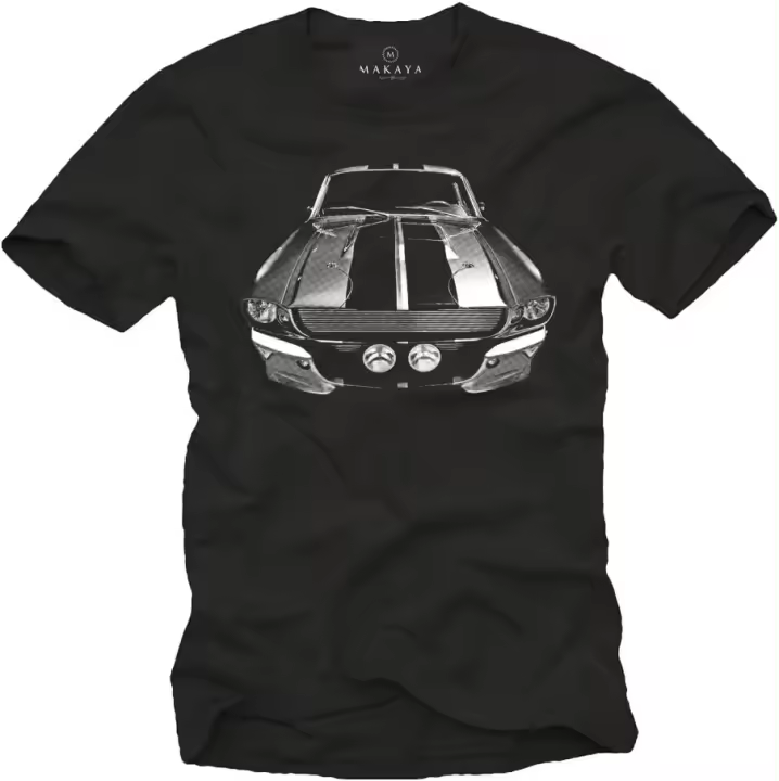 Camisetas con Coches Clasicos - Mustang Eleanor - Noir - 1