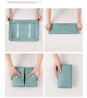 Bolsa de viaje multiusos para almacenamiento de ropa, organizador de maquillaje, sujetador portátil, artículos de tocador, Maleta contenedor, 3 piezas - details 3
