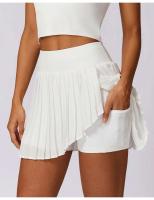 Falda deportiva con bolsillo Cloud Rise para niñas, faldas plisadas para correr, tenis, mujeres, gimnasio, entrenamiento, pantalones cortos Fiess, faldas de Golf de cintura alta - details 19