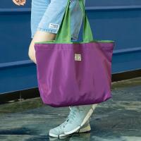 Bolsa de comestibles reutilizable, bolsa de compras plegable de gran capacidad con cierre de cordón, bolso de hombro ecológico plegable - details 7
