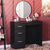 Descuento Riano - tocador para Maquillaje de 3 cajones, para mobiliario de Dormitorio, Blanco - details 22