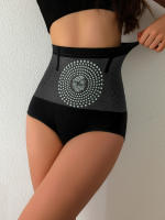 Flarixa Bragas De Control Abdominal Para Mujeres Cintura Alta Sin Costuras Therapy Magnética Calentamiento Uterino Underwear Moldeador - details 2