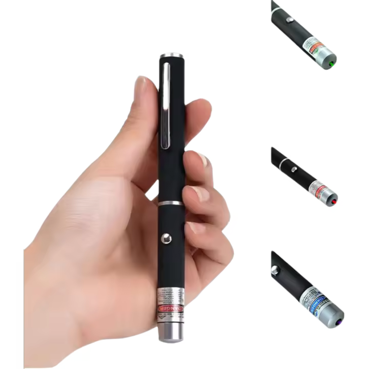 Pluma de guía de alta potencia, bolígrafo de enseñanza de punto verde, azul y rojo de 5MW, potente bolígrafo de presentación PPT verde, 405nm, 530nm, 650nm - 1