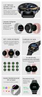 2024 Reloj Inteligente Hombres Mujeres, Smartwatch con Llamada Bbluetooth, Pantalla AMOLED de 1,43