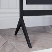 Espejo rectangular de cuerpo entero, de pie, de madera, giratorio, para dormitorio, pasillo, cómoda, color blanco - details 8