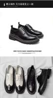 Zapatos casuales de cuero Oxford de diseñador para hombre, fáciles de usar, punta redonda alta, talla grande, nuevo modelo - details 4