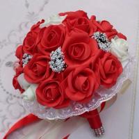 Ramo de Flores Artificiales ROSE para Novia y Demostrador Perfectlifeoh Hecho en China Decoración de Boda - details 5