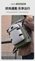 Nueva mochila para hombre de gran capacidad de color contrastante mochila de fitness para ir al trabajo bolsa de viaje bolsa de ordenador - details 3