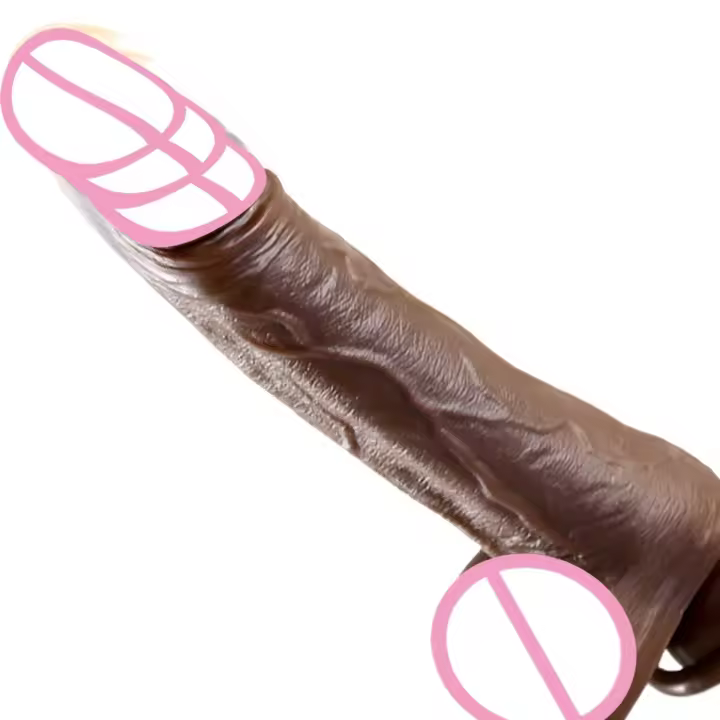 Consolador grande negro, consoladores telescópicos con calefacción, vibrador masajeador, vibradores de punto G realistas enormes, Juguetes sexuales sexis para adultos 18 - 1