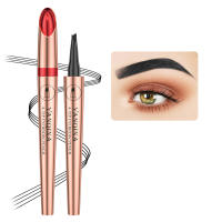Lápiz de cejas líquido impermeable 3D de 4 puntas, lápiz de cejas portátil de larga duración para mujeres, uso diario - details 0