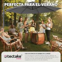 Parasol Ajustable para Protección UV Ventilación Superior Ideal para Jardín, Terraza Exterior, Patio - details 23