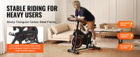 SucceBuy Bicicleta estática - Resistencia magnética ajustable para cardio en casa, bicicleta estacionaria con resistencia magnética - details 1