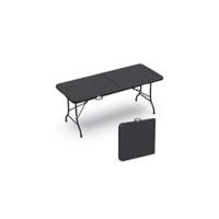 Mesa Plegable Multifuncional 180 x 75 cm, Mesa de Fiesta con Asa de Transporte, para Jardín, Terraza, Balcón, Blanco - details 5
