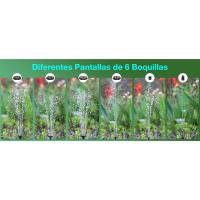 fuente solar jardin exterior