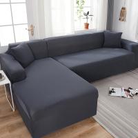 Funda de sofá impermeable para sala de estar, cubierta elástica para sofá esquinero en forma de L, 1/2/3/4 asientos - details 8