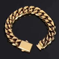 Collar de Cadena Cubana de Acero Inoxidable Dorado Impermeable, Varias Tamaños Disponibles para Hombres y Mujeres - details 13
