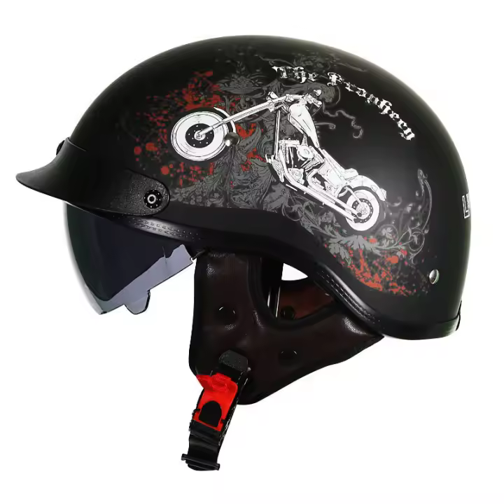 Cascos moto hombre Retro mujer aire libre seguro coche electrico - 1