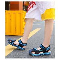 Sandalias de playa de verano para niños, sandalias deportivas antideslizantes transpirables, zapatos de playa para exteriores para niños, zapatos de seguridad planos suaves con punta cerrada - details 14