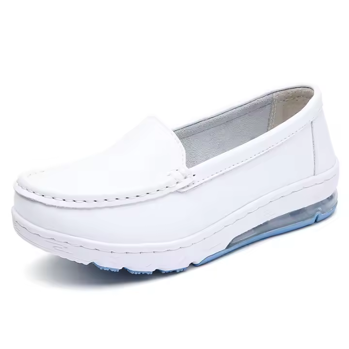 Zapatos de enfermera para mujer, mocasines cómodos antideslizantes, zapatos de servicio, calzado para caminar con suela suave transpirable - 1