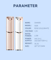 Afeitadora Mini 2 en 1 Portátil Cortadora de Cejas de Lápiz Labial Depilación Segura para Cuerpo Completo Accesorios de Eliminación de Vello de Belleza - details 19