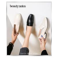 Cabeza cuadrada boca poco profunda, tacón grueso, suela suave, mocasines de aumento de altura, interior para mujer - details 0