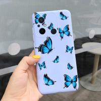 Funda de teléfono a prueba de golpes para Xiaomi Redmi 12c, carcasa suave de TPU para Redmi 12c Redmi12c, bolsa trasera hermosa para niña, mariposa y flor - details 12