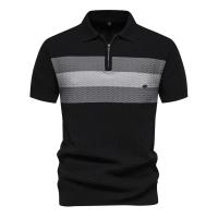 polos hombre manga corta ropa hombre día del padre Polo de verano para hombre Camisa deportiva transpirable de algodón de manga corta a rayas de alta calidad Camisetas de golf informales de negocios para hombre - details 5