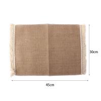 1 pcs Soft Household Party Supplies Cotton Linen Natural Table Mats Napkin Table Decor Placemats - details 10
