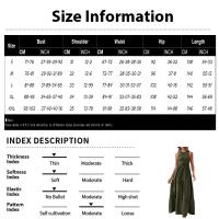 Vestido Bohemio De Playa Largo Para Mujer Elegante Sin Mangas Color Sólido Vintage Vestido De Fiesta Maxi Con Swing Grande Silueta A-Line Para Verano - details 6