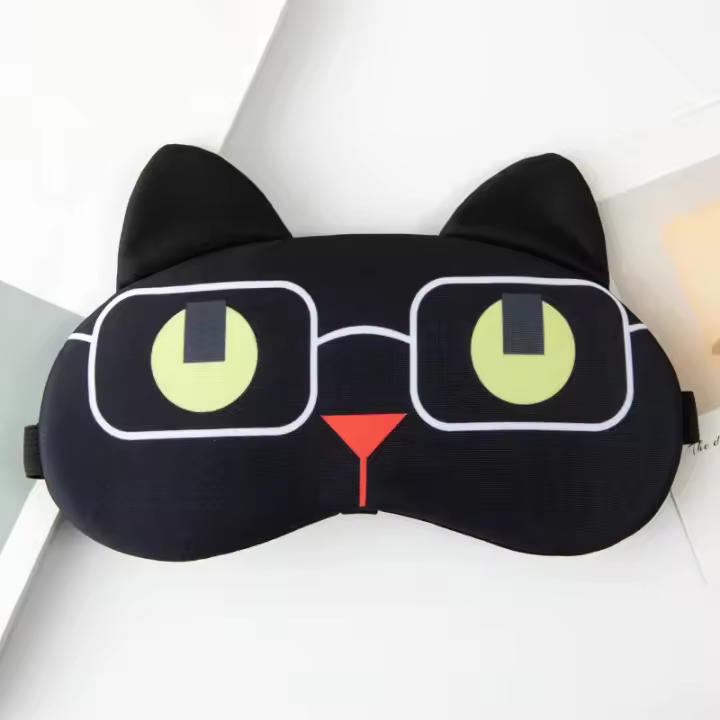 Lindo anime durmiendo con los ojos vendados, máscara de cubierta, parche para los ojos, venda para los ojos de uso doméstico, máscara, parche, - 1