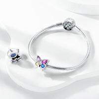 Silver Fit-pulsera de circonio para mujer, serie de mariposas de 3mm, joyería artesanal, nuevos artículos, Material metálico - details 62