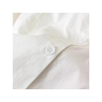 Tops de algodón con cuello levantado para mujer, blusas holgadas de manga larga con dobladillo bordado, ropa curva, talla grande, 4XL, primavera - details 15