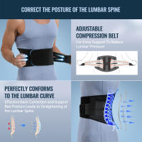 Soporte Lumbar de grado médico para el dolor de espalda baja para hombres y mujeres, alivio del dolor de espalda baja para el trabajo - details 3