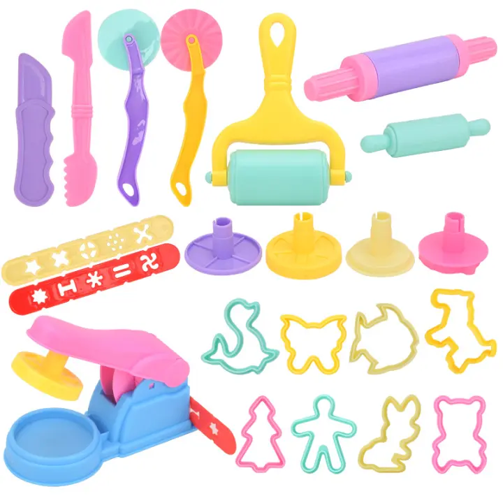 Juego de Herramientas de plastilina 3D para niños, juguetes educativos de aprendizaje, modelo de masa, creativo, DIY - 1