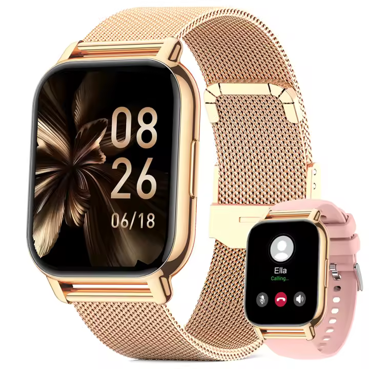 Reloj inteligente con llamada Bluetooth de 1,85" para mujer, reloj inteligente para Android e IOS - 1