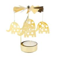 Velas Giratatorias de Metal en Formas de Copo de Nieve y Ángel Portavelas para Té Romántico, Boda, Decoración del Hogar en Navidad - details 29
