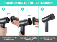 HAUSHOF Juego de Cepillo de Limpieza Eléctrico de 7,2 V, Cepillo Limpieza Hogar Recargable, con 7 Cabezales de Cepillo, 1 Afilador y Base, IPX6 Imperable, para Cocina, Ventana, Fregadero, etc. - details 4