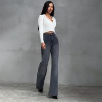 Jeans de Moda para Mujer Estilo Coreano 2025 Pantalones Rectos con Estampado de Leopardo - details 1