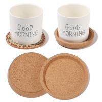 Posavasos de corcho antideslizante, redondo para tapete taza de café, olla de aislamiento térmico, alfombrillas para taza de té y bebida, almohadillas para tazón, vajilla para el hogar, decoración, 1 pieza - details 2