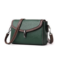 Bolso de hombro de cuero de PU para mujer, bolso cruzado de gran capacidad con solapa pura, simple, moderno, color sólido - details 2