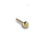 Piercing de acero con gema para la nariz, anillos de oro con tornillo para la nariz, piercing para la nariz, 1,5-3mm, 20g, 1 ud. - details 11