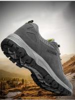 Zapatos de Senderismo de Cuero de Gamuza para Hombres Calzado de Exteriores Original - details 2