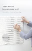 Organizador de pared de tablero de clavijas, pantalla de montaje, Kit de tablero de herramientas, estante de almacenamiento, estante de pared - details 9