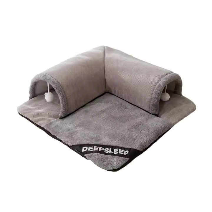 Túnel de Juego para Gatos, Almohada de Dormir para Mascotas, Desmontable y Lavable - 1